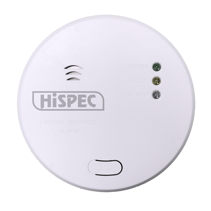 Hispec HSSA/CO/RF10-PRO Radio Frequency Fast Fix Mains Carbon Monoxide Detector with 10yr Rechargeable Battery Backup