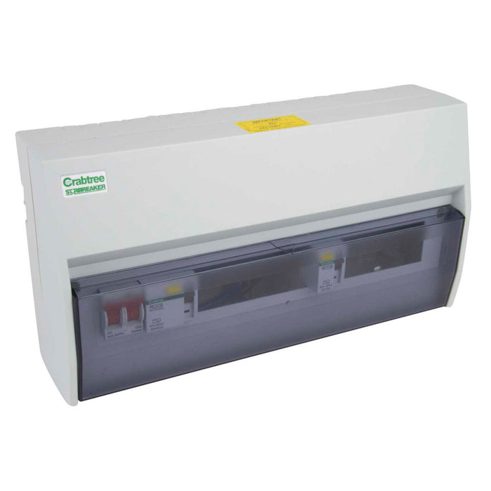 Crabtree 413/2637636B Consumer Unit 7+6 Dual RCD 13W Insulated