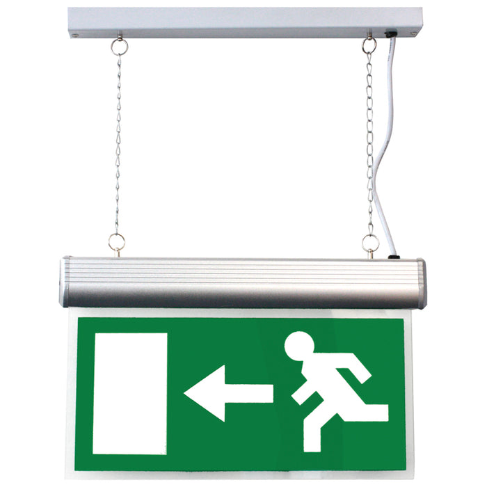 Newlec NLE3SESELLR Legend Only Euro Arrow Left/Right for Suspended Exit Sign