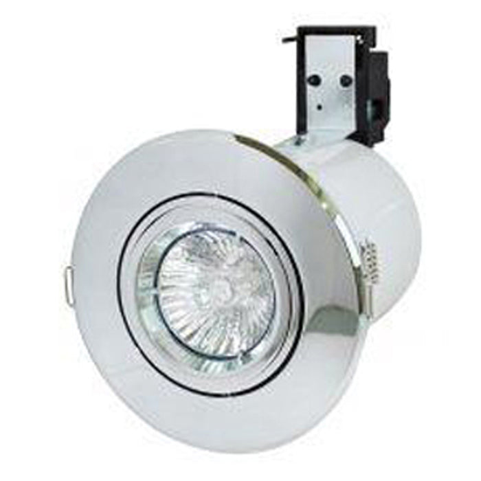 Robus RF208-03 Robin Premium 50W Fire Rated Dimmable Downlight 140 x 106mm Chrome