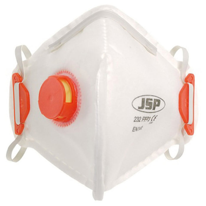 JSP BEB130-101-A00 Disposable Fold Flat Mask - FFP3V (232) - Box of 10