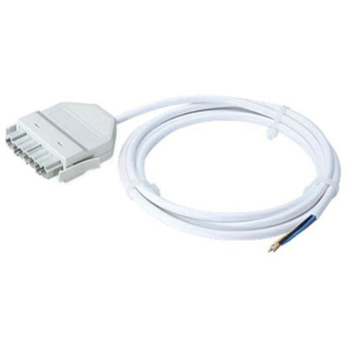 Flex7 FL375PVC2/W Plug Pre-Wired 3-Core 3 Pin Cable 0.75mm x 2m White