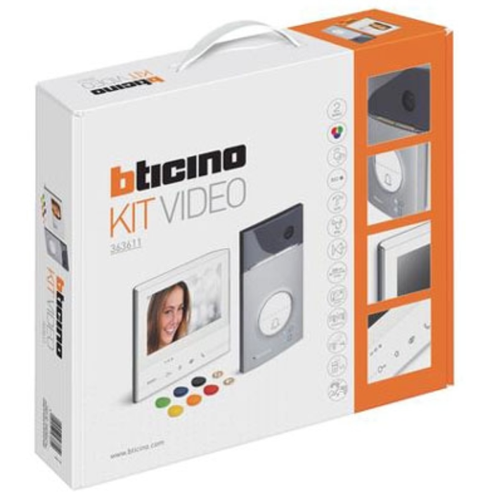 Bticino 363611 Door Entry Kit Linea 3000 Video Hands-Free Classe 300V 13M