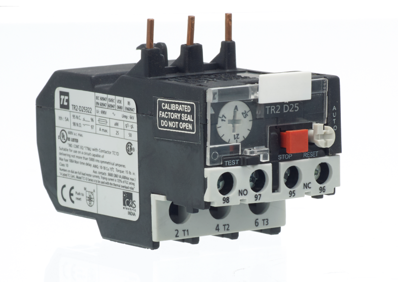 Europa COL30 2.5- 4A for use with D09 - D38 Contactor Overloads for TC1 & TP1.