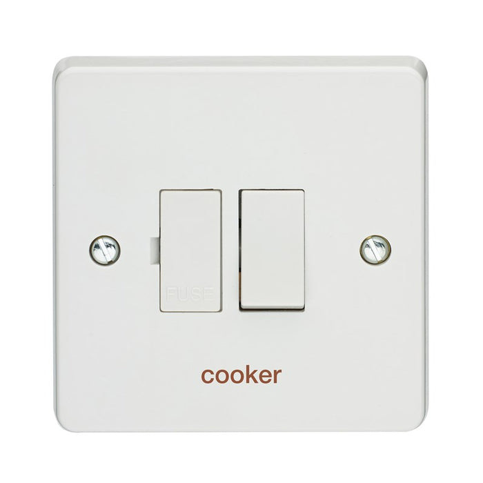 Crabtree 4827/CK 13A Double Pole Switched Fused Connection Unit Printed 'Cooker'