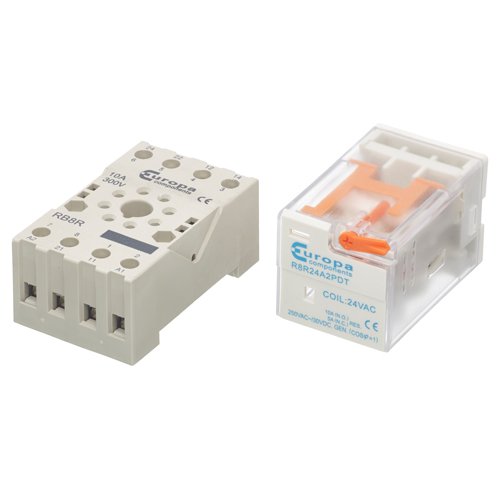 Europa CRLY25 Octal 8 Pin 10A 230V AC 2PCO Relay