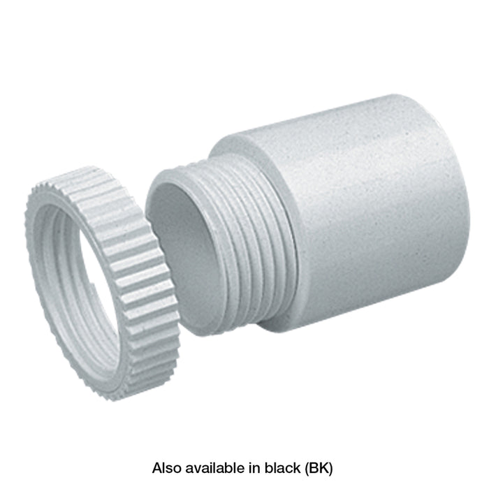 Marshall-Tufflex MA8WH Adaptor Male Thread 25mm PVC White for Conduit