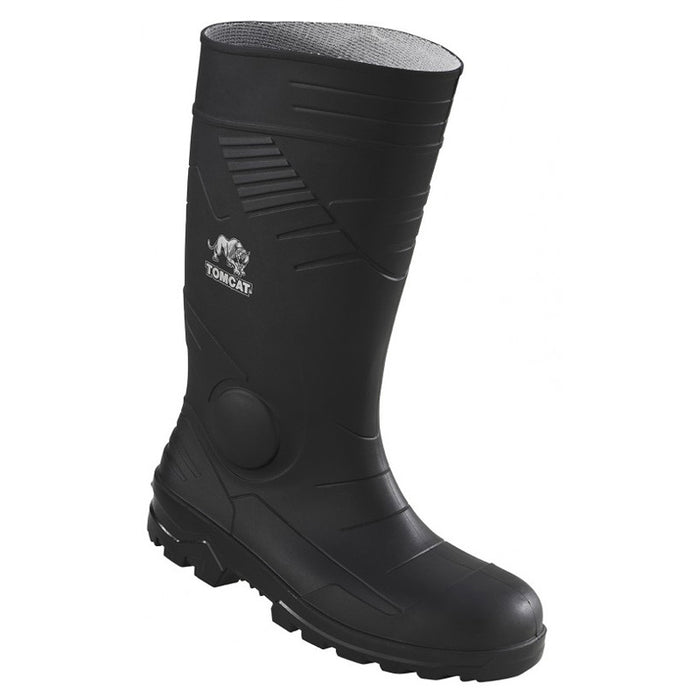 Rock Fall TC200/012 Full Safety PVC/Nitrile Wellington Boot Size 12 Black