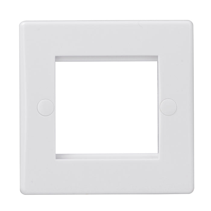 Schneider GU8060 Ultimate Slimline 1 Gang 2 Module Front Plate White