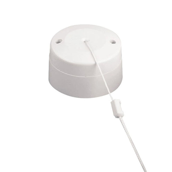 Newlec NL8702 Pullcord Switch 2 Way 6A White With Mounting Base