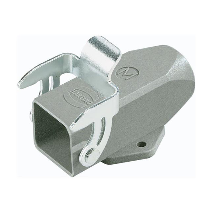 Harting 19-20-003-1250 Han 3A-HSM Angled Surface Mounted Housing L-M20 Dust Grey
