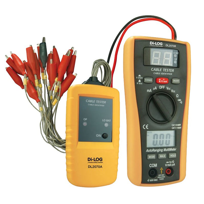 Di-Log DL2070 16-Core Cable Identifier and Digital Multimeter 200mA 600V