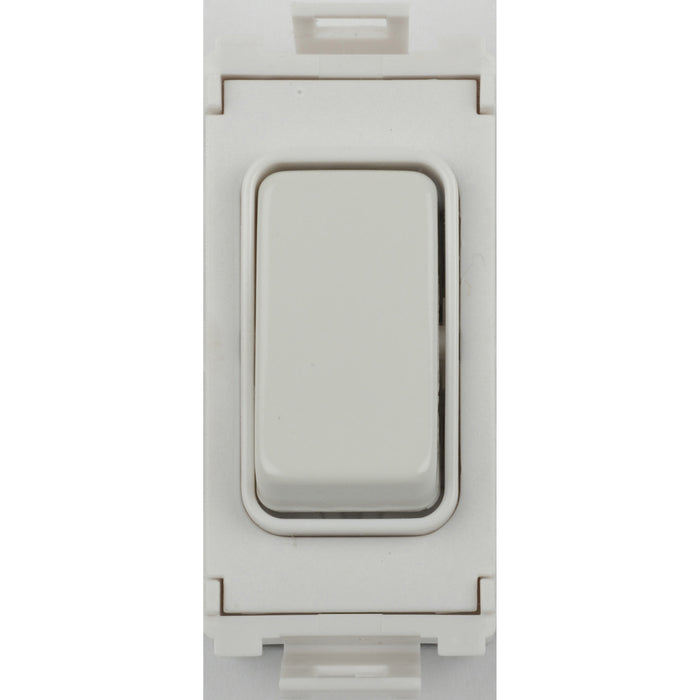 Schneider GUG102RWPW Grid Switch 2 Way Single Pole Retractive Module 10AX Painted White White