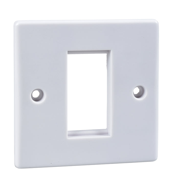 Schneider GU8050 Ultimate Slimline Front Plate 1-Gang 1-Module White