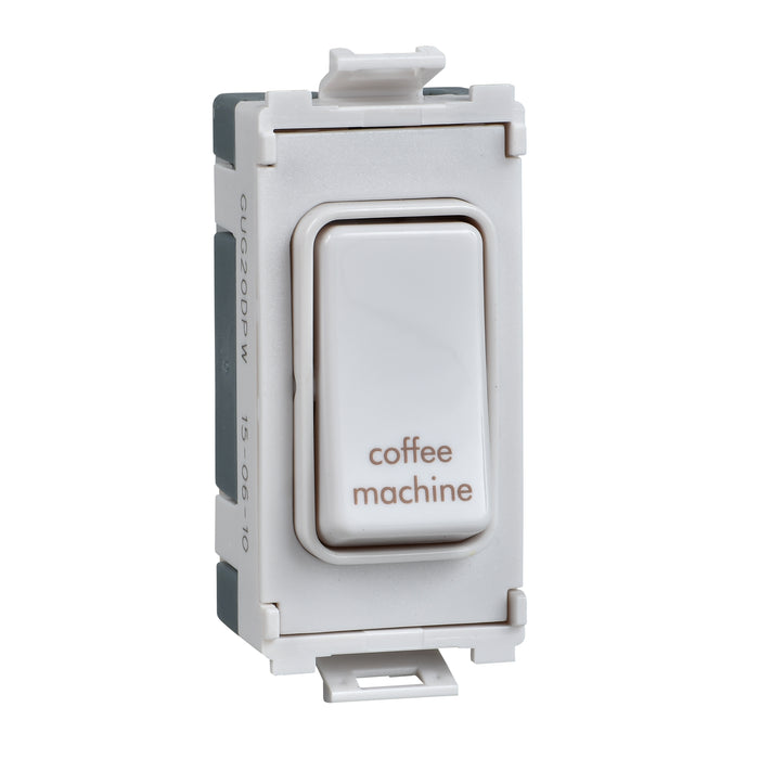 Schneider GUG20DPCMW Grid Switch DP Module MLD 20AX White Marked Coffee Machine