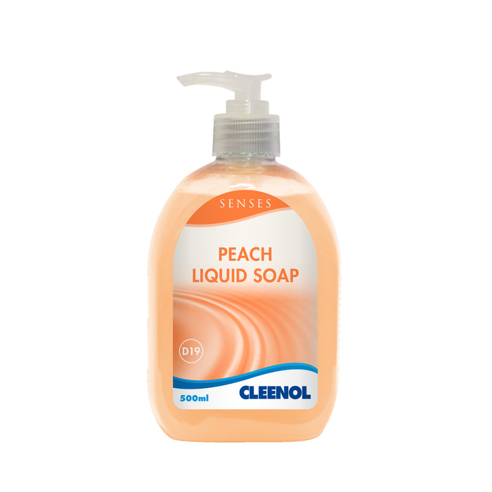 Cleenol 77055 Senses Luxury Peach Soap 500ml Orange