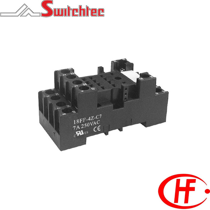 Hongfa POS-18FF-4Z-C7 14 Pin Relay Base Low Profile