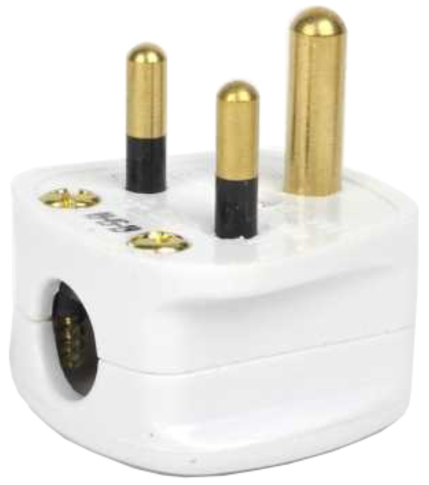 Schneider TOP2AR Plug Round Pin 2A White