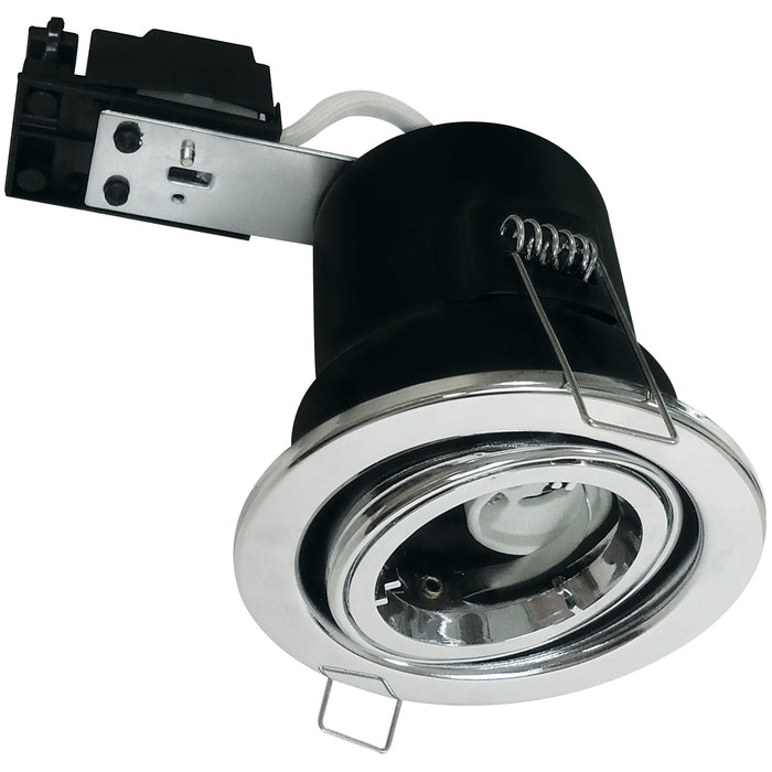 Eterna FIRETILTCR 240V Fire Rated Tilt Downlight Chrome