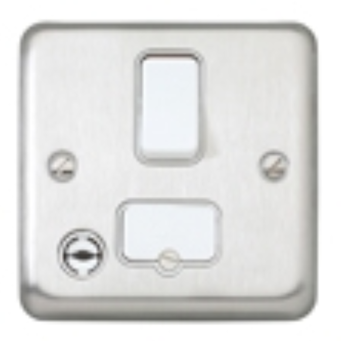 MK Electric K931SAG Connection Unit DP Switched FSD 13A Satin Gold Flex Outlet Flush