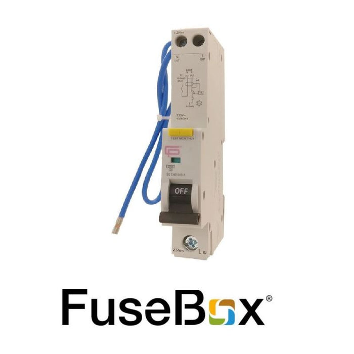 FuseBox RT064030B RCBO SPN Class AC Type B 40A 30mA 6KA