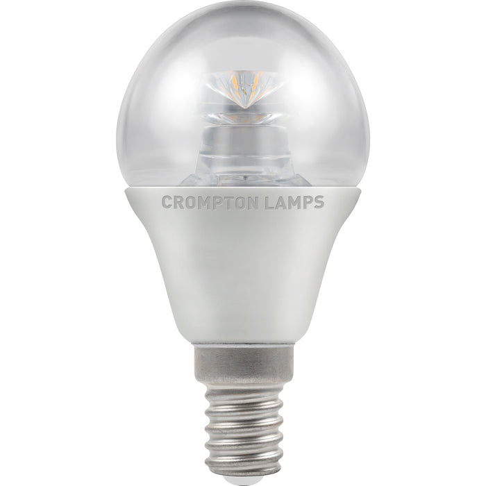 Crompton 4641 LED Clear Round 6.5W Dimmable 2700K SES-E14