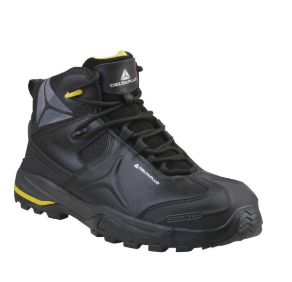 Delta Plus TW402 Safety Boot S3 SRC Black Leather Size 11  (TW402S3NO46)
