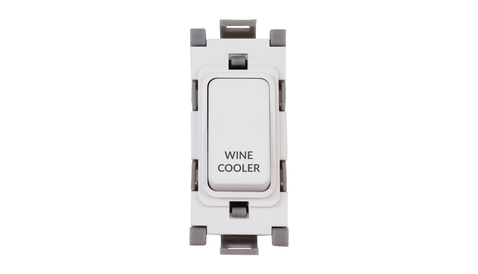 Deta G3567 Engraved Module 2-Pole 20A Wine Cooler Marking White