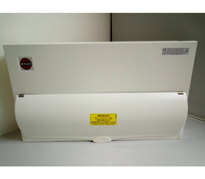 Wylex NM00954/NR NM High Integrity Metal Consumer Unit with 10-MCBs 15-Way