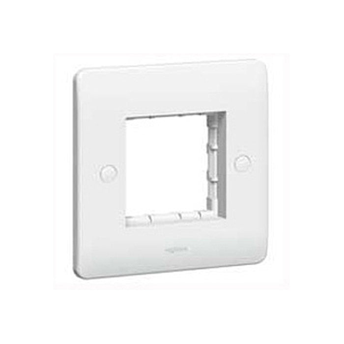 Legrand 730092 Frontplate 1 Gang 2 Module Mosaic 86 X 86mm White