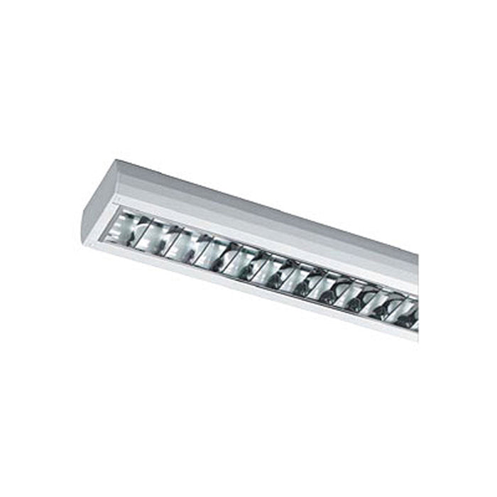 Eaton CVX249ZT Cromp Luminaire + Louvre & Lamp 2x49W T5 Chevin Plus Luminaire HF 65Deg