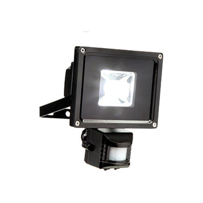 Brackenheath N7010 10W LED Residential Floodlight 700lm 6000K Black exc PIR