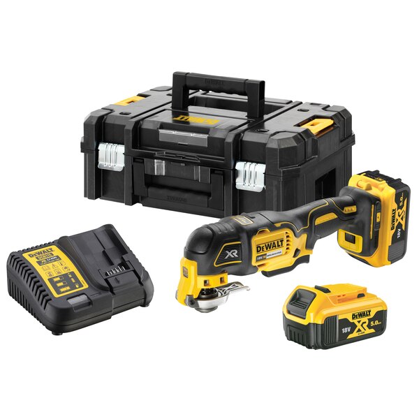 Dewalt DCS356P2-GB 18V XR Oscillating Multi Tool (3-Speed) - 2 X 5Ah