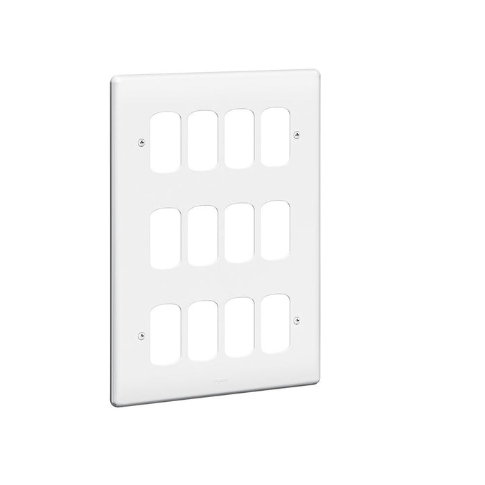 Legrand 730185 Front Plate 3 x 2 Gang 12 Module Small Aperture 207 x 146mm White