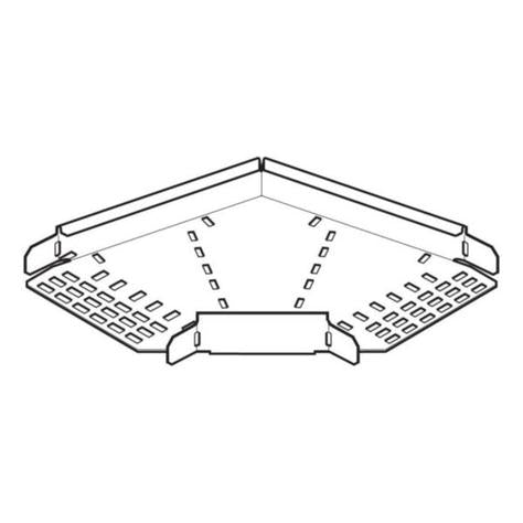 Legrand SRFB750PG Bend 90° Flat 750mm Pre-Galvanised Steel