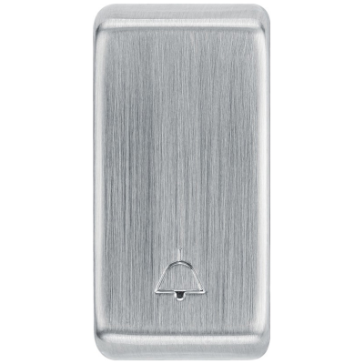 Luceco RRBELLBS-01 Rocker Grid Bell Symbol Brushed Steel