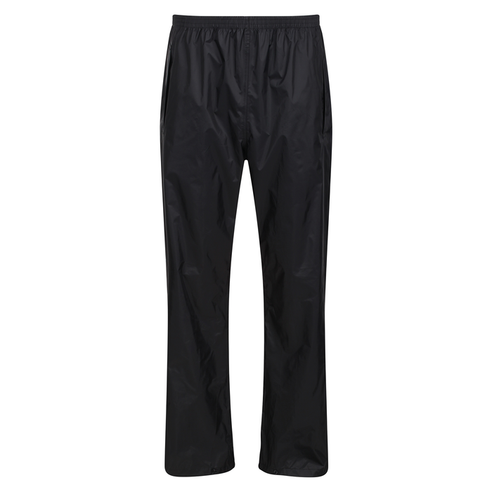 Regatta TRW348 Men's Overtrousers Packaway Black Small