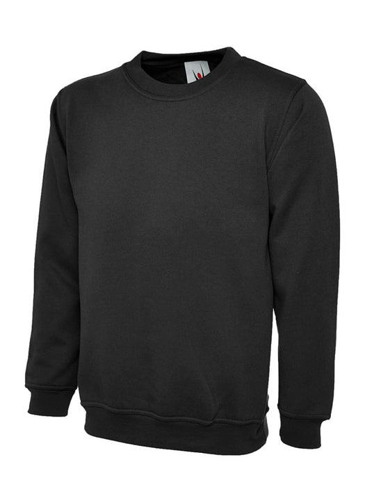 Uneek UC203 Classic Sweatshirt PCTN 300 gsm Black XL