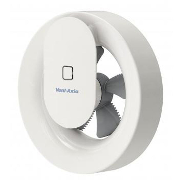 Vent Axia 409802 Kitchen + Bathroom Fan Axial 100mm Humidistat/ Sensor + Timer IP44 White