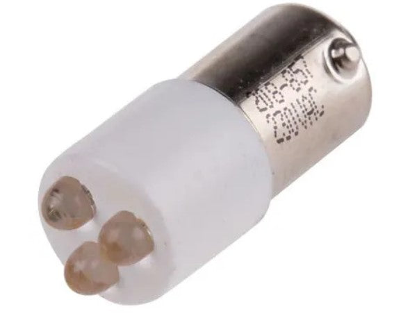 RS Pro White Cluster LED Indicator 24VAC/DC 25 x 10mm BA9S