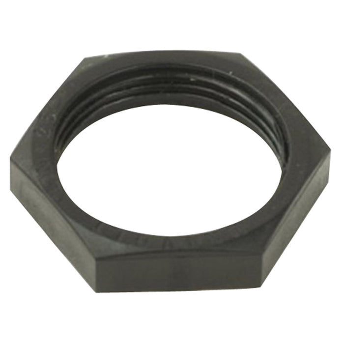 Metpro CFHXNUTLP32BE Light Pattern Hexagonal Locknut 32mm Black Enamel