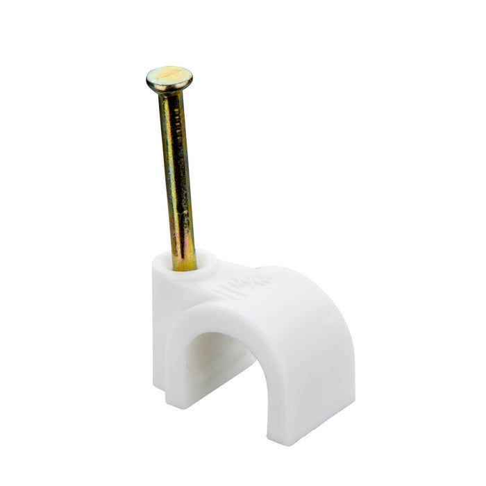 Schneider 70CWRC35 Steeple Tower Clip for 3.5mm Round Cable White