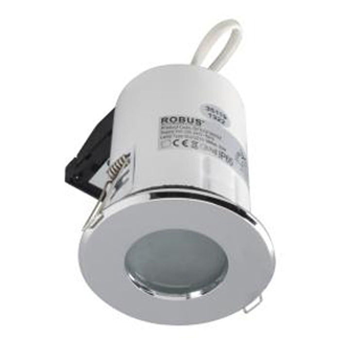 Robus RFS10165GZ-03 Robin 50W Fire Rated Dimmable Shower Downlight Chrome