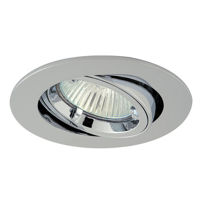 JCC Downlight Recessed Twist&Lock Tilt Mains 50W Chrome Unlamped IP20