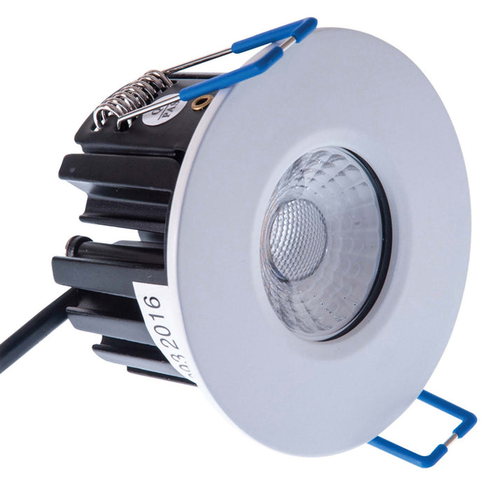 KSR Lighting KSRFRD370 Downlight Firebreak QR Non Dimmable 3000K 5W White IP65