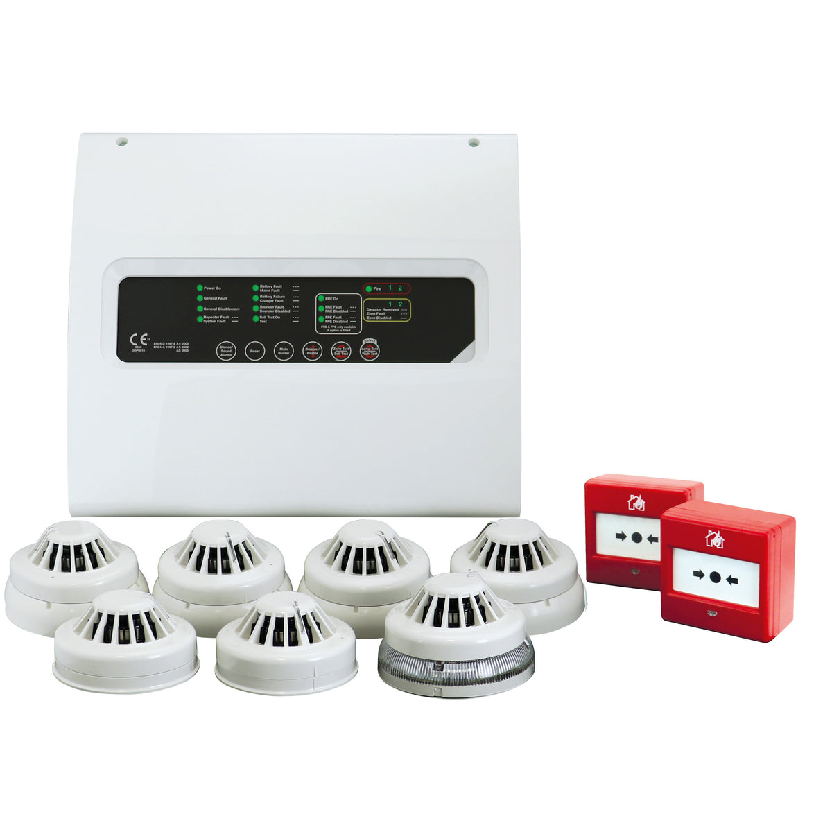 Newlec NLBW2ZKIT Bi-Wire Fire Alarm System Fire Panel 2 Zone Installat ...