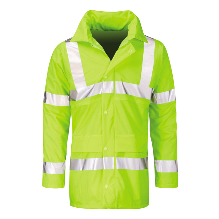 Orbit International EN471M Jacket Hydra-Flex Breathable Fabric Size Medium Yellow