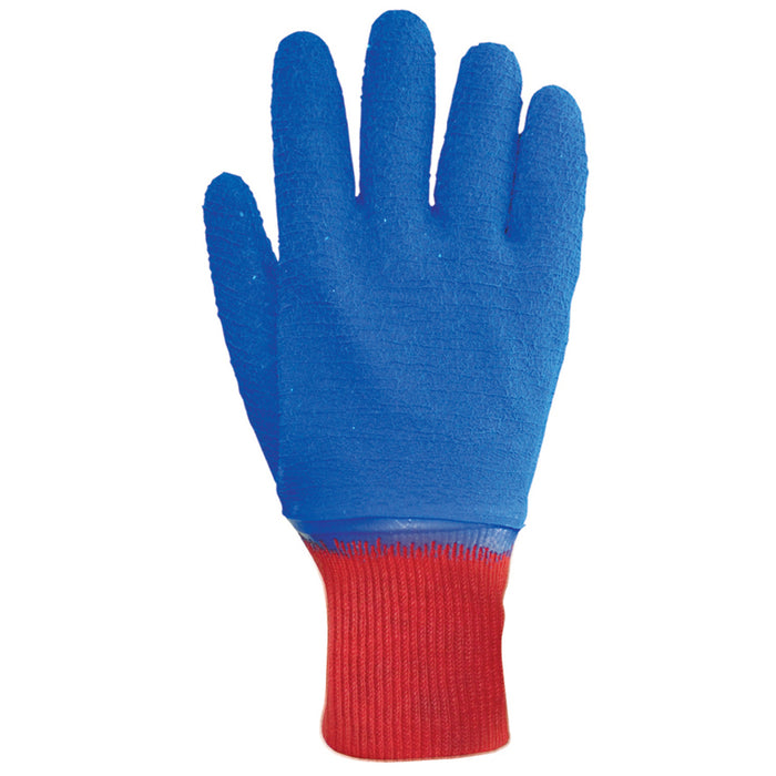 Polyco MBG/8.5 Gloves Matrix B Crinkle Cotton Latex-Coated Size 8 Blue