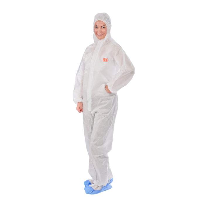 Ultra-Chem 2XL GP SMS Coverall 55gsm Type 5 + 6 Size XXL White