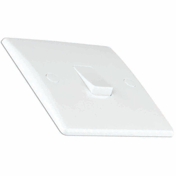 Newlec NLSL8310/12 Switch Plate Slimline Curved Edge 1 Gang 2 Way 10A White